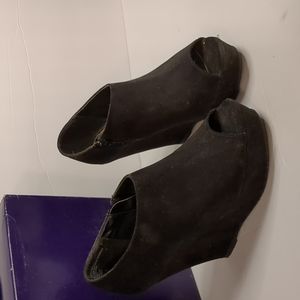 Target Mossimo Faux Suede Wedge Dress Boots